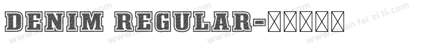 Denim Regular字体转换